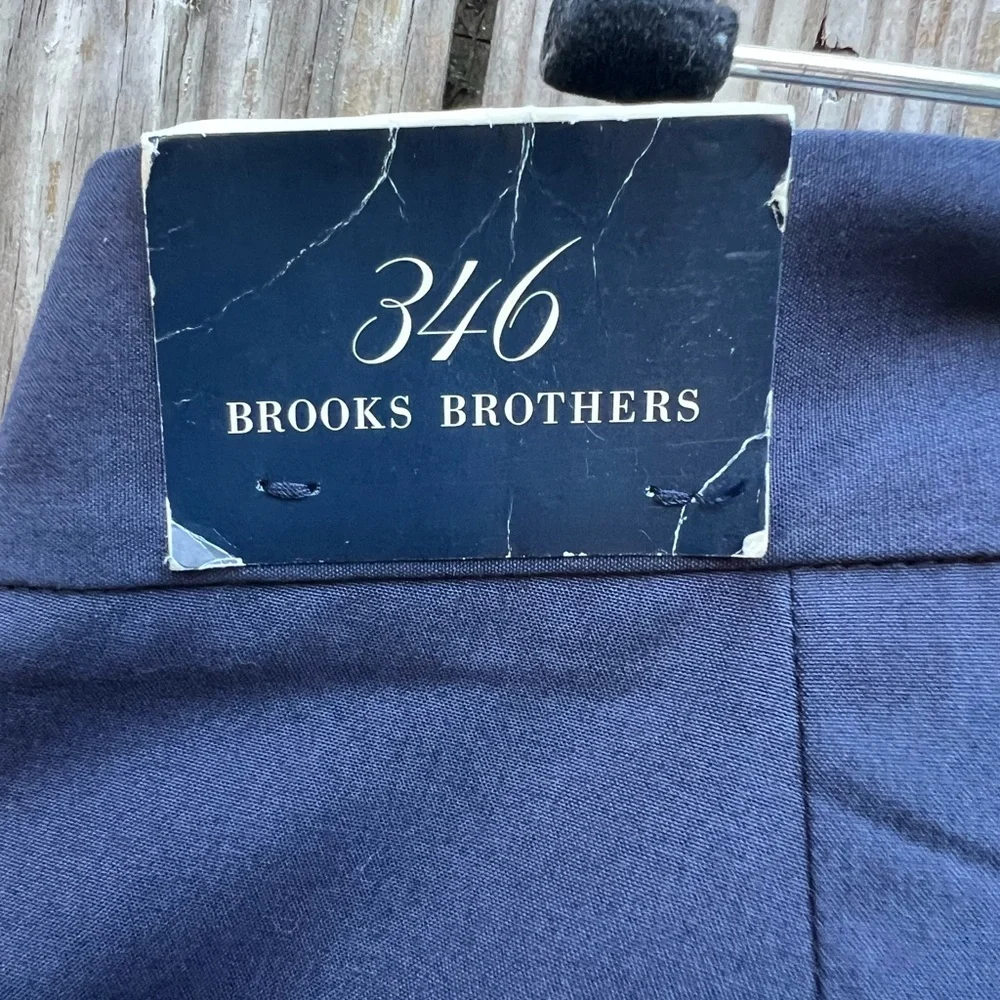 BROOKS BROTHERS 346 Navy Blue Pants Slacks Mens 36x30 NWT NEW